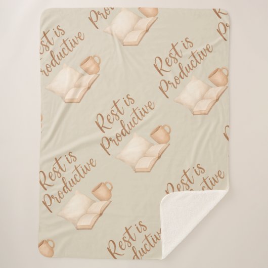 Rest is Productive シェルパブランケット (正面)