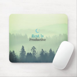 Rest Is Productive – シンプルなモチベーション マウスパッド