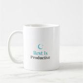 Rest Is Productive – Minimal Motivation Mug コーヒーマグカップ (左)