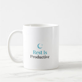 Rest Is Productive – Minimal Motivation Mug コーヒーマグカップ