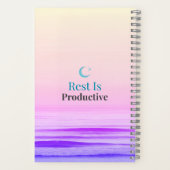 Rest Is Productive – Minimal Motivational Notebook ノートブック (裏面)