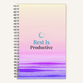 Rest Is Productive – Minimal Motivational Notebook ノートブック