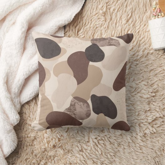 Rest Is Productive Throw Pillow | Cozy Neutral クッション (ブランケット)