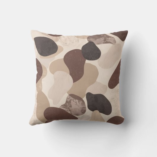 Rest Is Productive Throw Pillow | Cozy Neutral クッション (裏面)