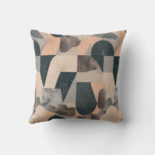 Rest Is Productive Throw Pillow | Cozy Neutral クッション (裏面)