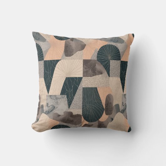 Rest Is Productive Throw Pillow | Cozy Neutral クッション (正面)