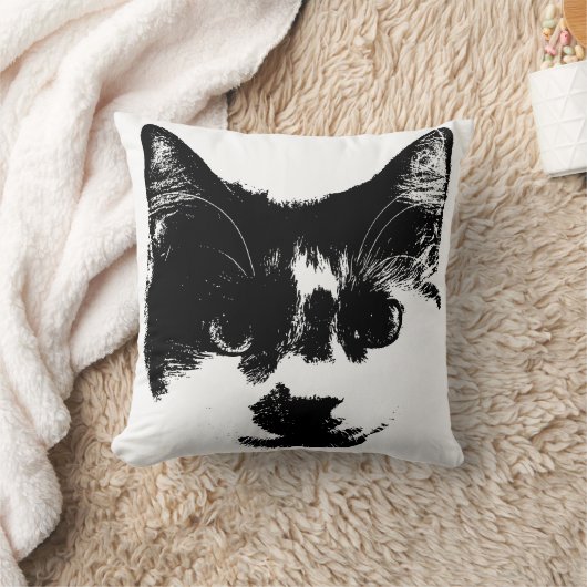 Rest Like You Rule It – Ink Cat   クッション (ブランケット)