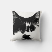 Rest Like You Rule It – Ink Cat クッション (正面)