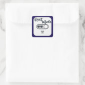 Rest Mode Activated Shirt – Relax Lifestyle Design スクエアシール (バッグ)