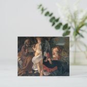 Rest on the Flight Inte Egipt by Caravaggio Postca ポストカード (スタンド正面)
