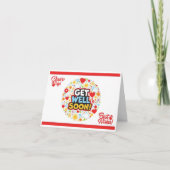 REST RECOVERリラックス GET WELL SOONカード カード (正面)