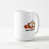 rest & reflect autumn cat コーヒーマグカップ (正面右)