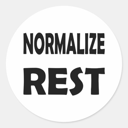 Rest & Self- – メンテ気にィーのヘルスを標準にする ラウンドシール (正面)