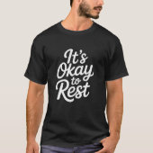 Rest ShirtはOK | 引用文感動的ティー Tシャツ (正面)