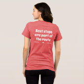 Rest Stops Are Part of the Route Typography トライブレンドTシャツ (裏面全面)