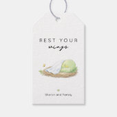 Rest Your Wings パーソナライズド がんサポート ギフトタグ (正面)
