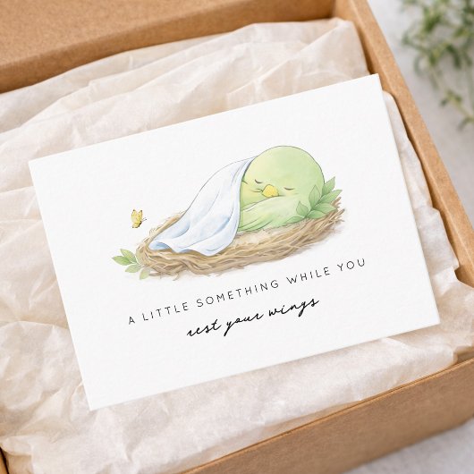 Rest Your Wings Mini Insert Cancer Support Card エンクロージャーカード