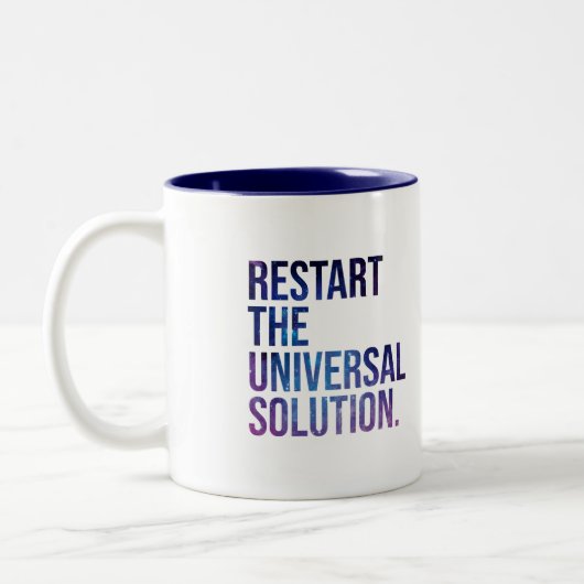 Restart the solution universal ツートーンマグカップ (左)