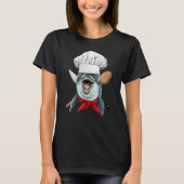 Restaurant Dolphin Chef Kitchen Cook Culinary Cook Tシャツ (正面)