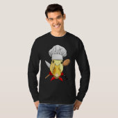 Restaurant Duck Chef Kitchen Cook Culinary Cooking Tシャツ (正面フル)