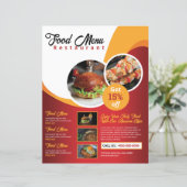 Restaurant Flyer / Food Menu Flyer (スタンド正面)