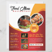 Restaurant Flyer / Food Menu Flyer (正面)