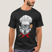 Restaurant Gray Wolf Chef Cook Kitchen Cooking An Tシャツ (正面)