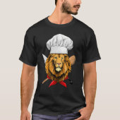 Restaurant Lion Chef Culinary Kitchen Cooking  Wil Tシャツ (正面)