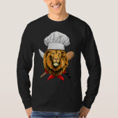 Restaurant Lion Chef Culinary Kitchen Cooking  Wil Tシャツ (正面)