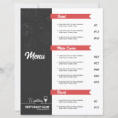 Restaurant Menu Flyer Template (正面)