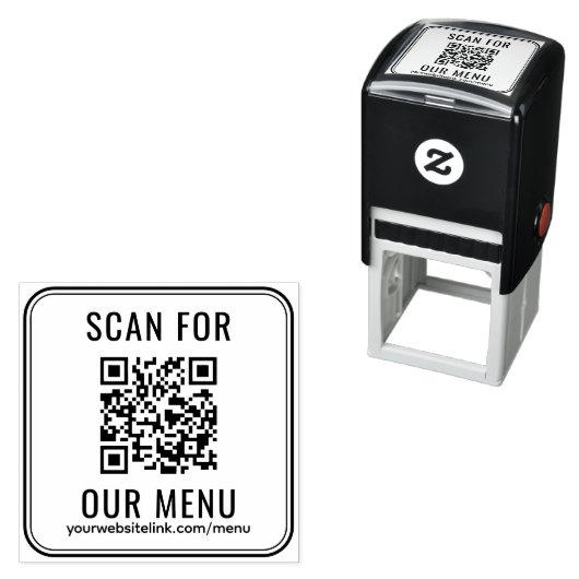 Restaurant Menu Website QR Code セルフインキングスタンプ (インサイチュ)