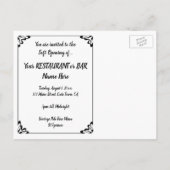 Restaurant Opening, Absinthe by Vincent van ゴッホ ポストカード (裏面)