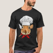 Restaurant Squirrel Chef Cook Kitchen Cooking  Rod Tシャツ (正面)