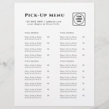 Restaurant Takeout Logo | Minimalist Catering 