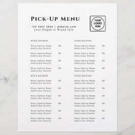 Restaurant Takeout Logo | Minimalist Catering チラシ