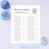 Restaurant Takeout Logo | Minimalist Catering  チラシ (シングル)