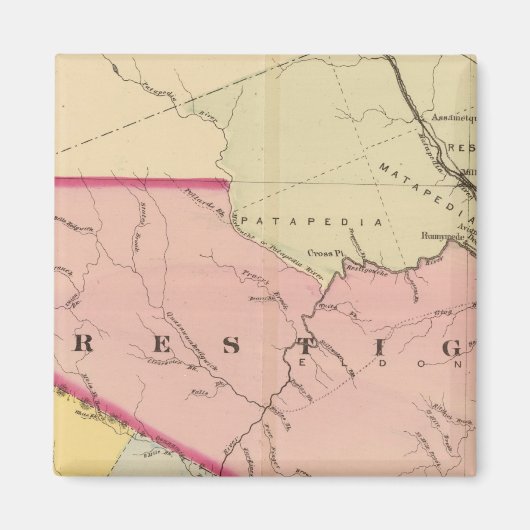 Restigouche, Madawaska郡， NB マグネット (正面)