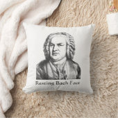 Resting Bach顔クラシカル作曲家 クッション (ブランケット)