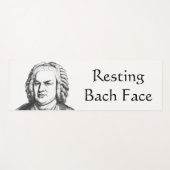 Resting Bach顔クラシカル作曲家 ヨガマット (正面(横))