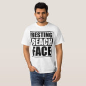 Resting Beach Face Relaxed and Witty Summer Vibes  Tシャツ (正面フル)