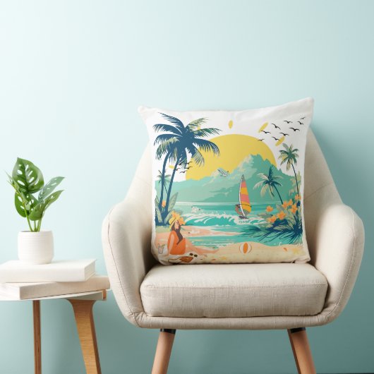 Resting Beach for Summer クッション (椅子)