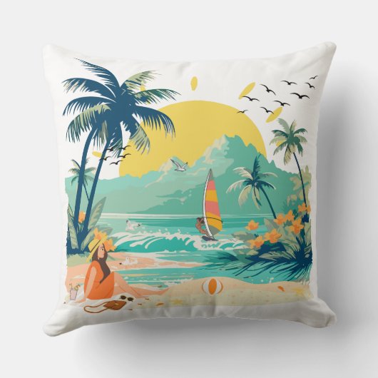 Resting Beach for Summer クッション (裏面)