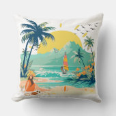 Resting Beach for Summer クッション (正面)