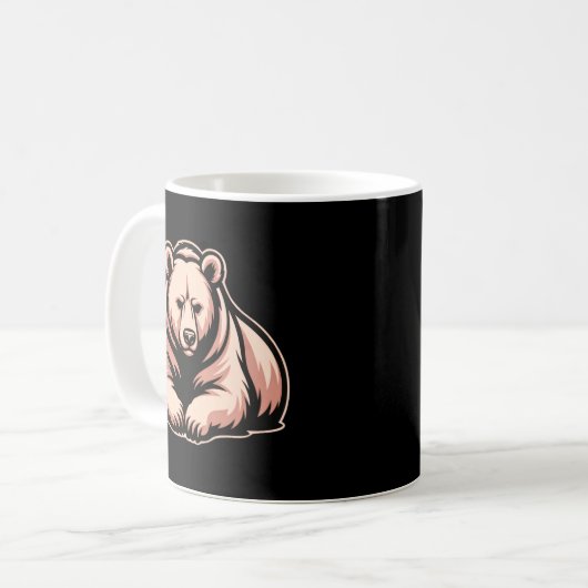 Resting Bear Mug – Calm Strength Everyday Coffee コーヒーマグカップ (正面左)