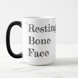 Resting Bone Face – Funny Skull Coffee モーフィングマグカップ
