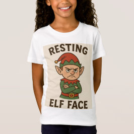 Resting Elf Face – Grumpy Holiday Mood Tシャツ