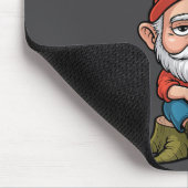 Resting Gnome Face Cute Funny Christmas Kawaii Car マウスパッド (コーナー)