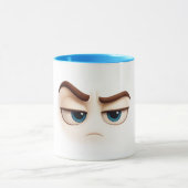 Resting grump face – blue eyed annoyed emoji マグカップ (中央)