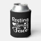 Resting Gym Face-Gym-Workout-Fitness-Funny 缶クーラー (缶正面)