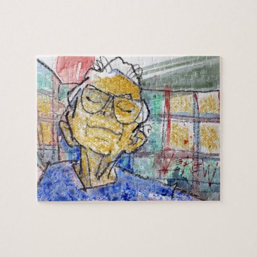 Resting Her Eyes Painting / アーティスト Larry Lerew ジグソーパズル (横)